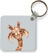 Sleutelhanger - Uitdeelcadeautjes - Giraf - Jungle - Dier - Plastic