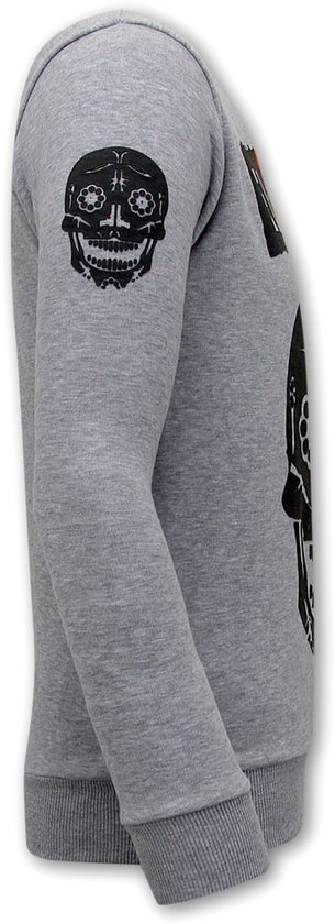 Pull pour homme Local Fanatic avec imprimé - El Narco - Grijs - Tailles: XL