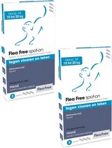Flea Free Fipralone Spot-On Hond Medium - Anti vlooien en tekenmiddel - 2 x 3 pip