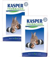 Kasper Faunafood Konijnenknaagmix - Konijnenvoer - 2 x 15 kg