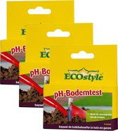 Ecostyle Ph-Bodemtest - Potgrond - 3 x 8 stuks