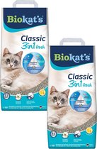 Biokat's Classic Fresh Katoenbloemen - Kattenbakvulling - 2 x 10 l