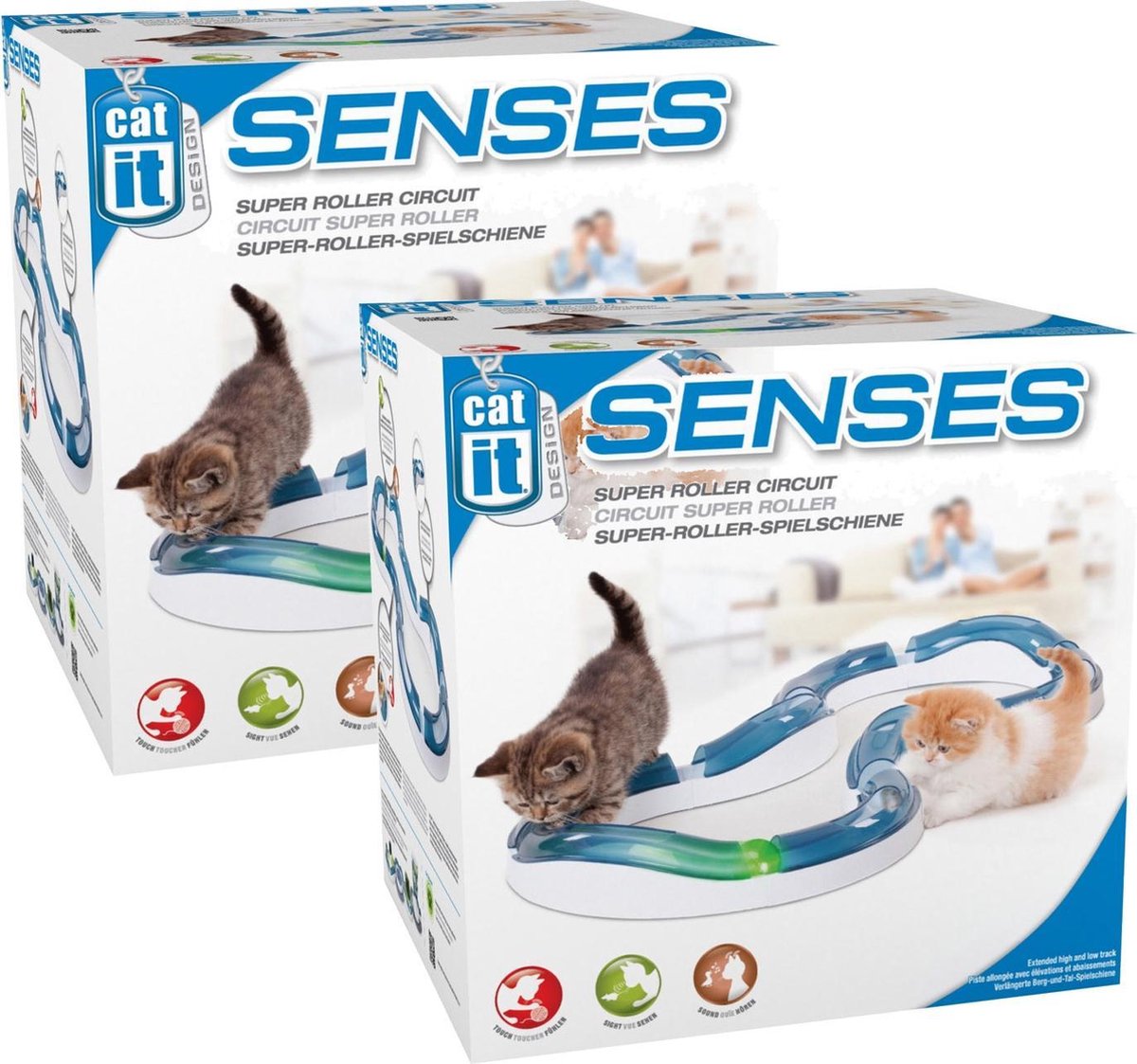 Catit Senses Super Roller Circuit - Kattenspeelgoed - 2 x per stuk