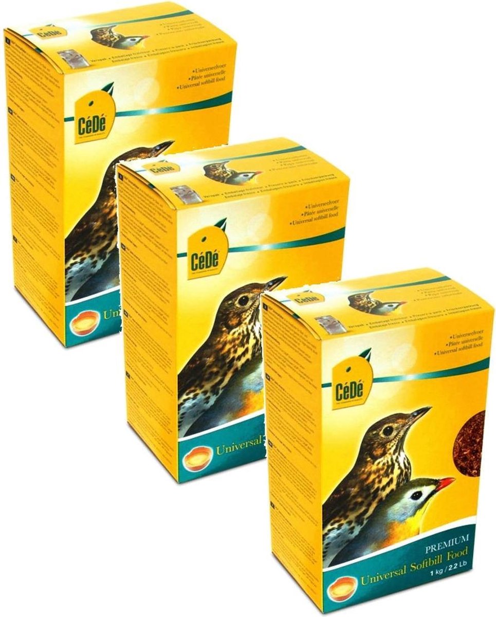 Cede Universeelvoer - Vogelvoer - 3 x 1 kg