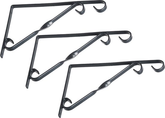 Nature Muurhaak - Ophangen En Haken - 3 x 1.7x30.3x18.2 cm Grijs