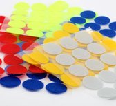 Lot van 75 paar Velcro Zelfklevende rondjes, mix kleuren in diameter 30mm Klittenband Rond