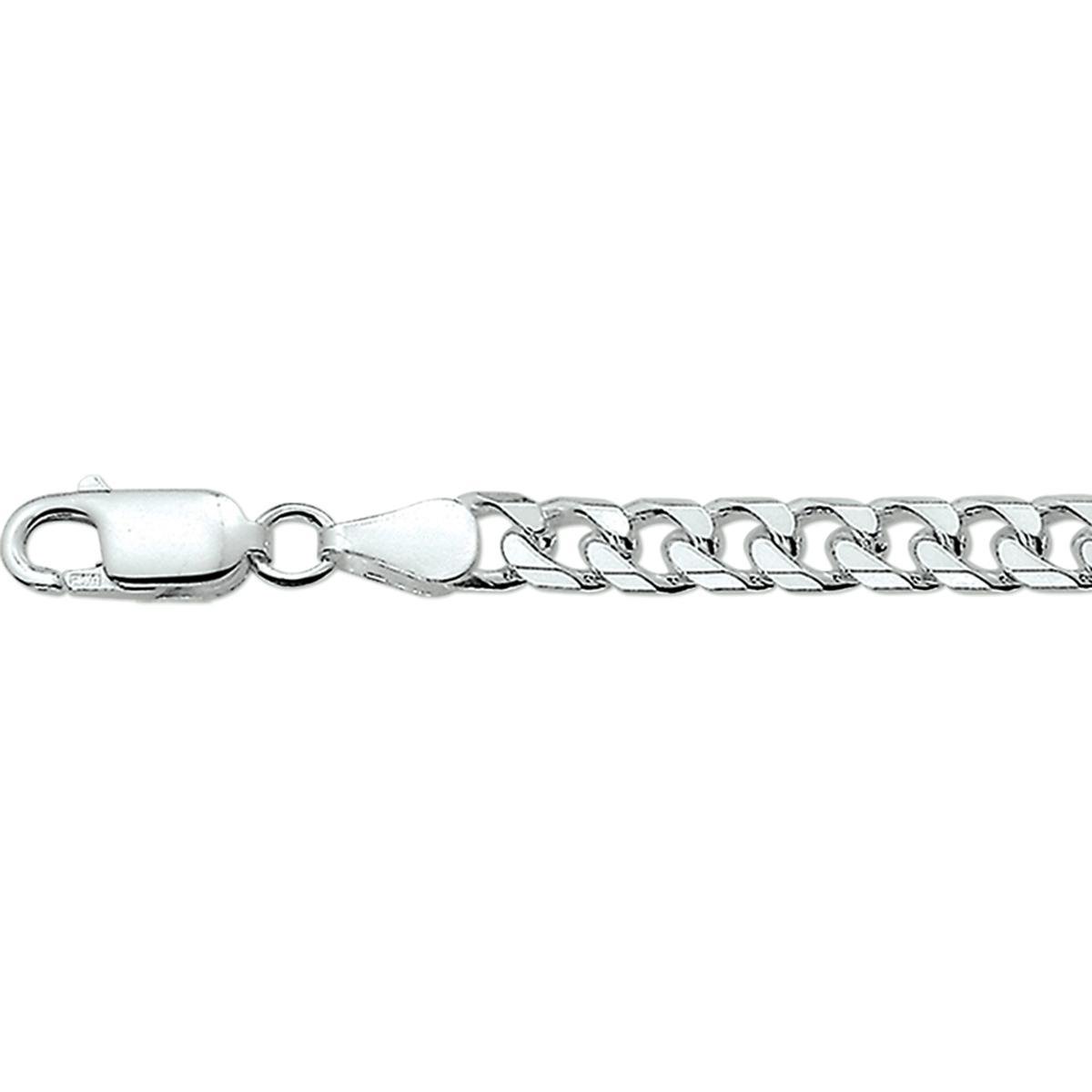 Armband gourmette 8 zijdes geslepen 6,0 mm 21 cm