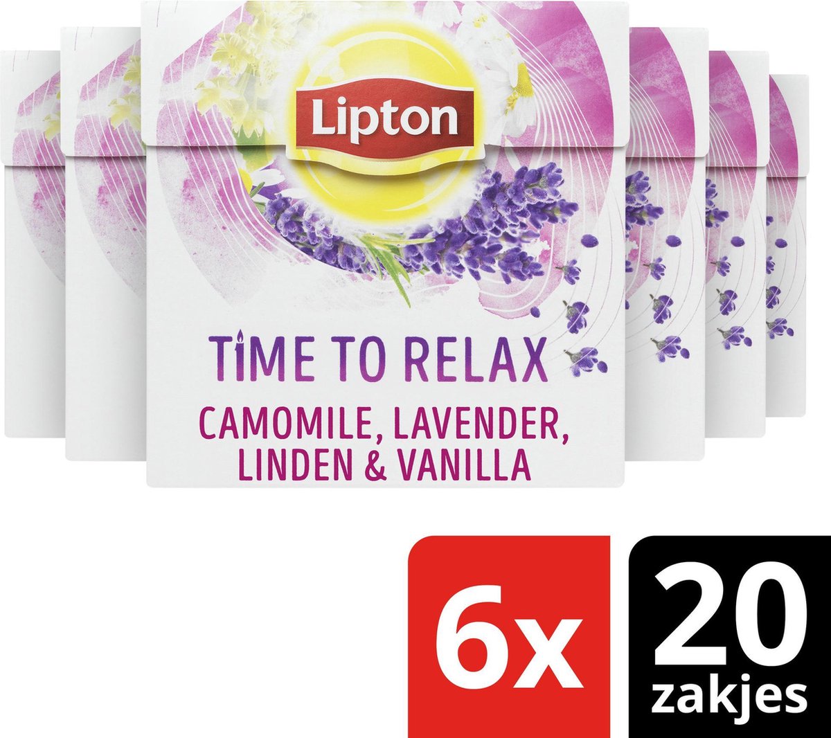 Lipton Tea Infusion Relax - 6 x 20 zakjes - Voordeelverpakking - Lipton