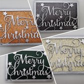 Set de 4 cartes de Noël en bois - Carte de Noël - lot de 4 pièces - Noël