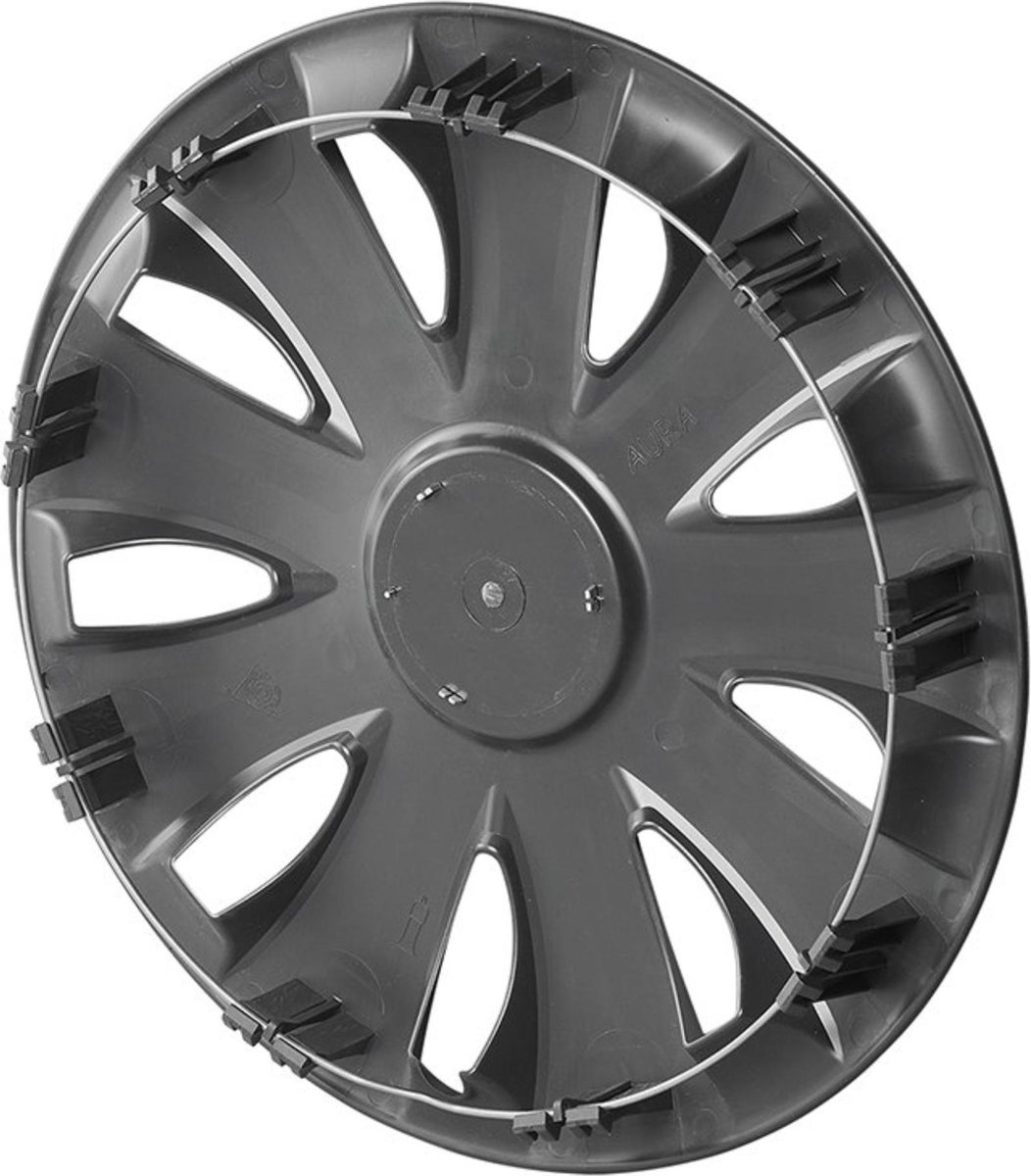 4-Delige Sparco Wieldoppenset Lazio 13-inch zwart/zilver - Heron