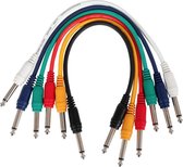 Devine PATCH6363-RB-50cm audio kabel patchkabel 6.3 mm mono 6-pack 50 cm