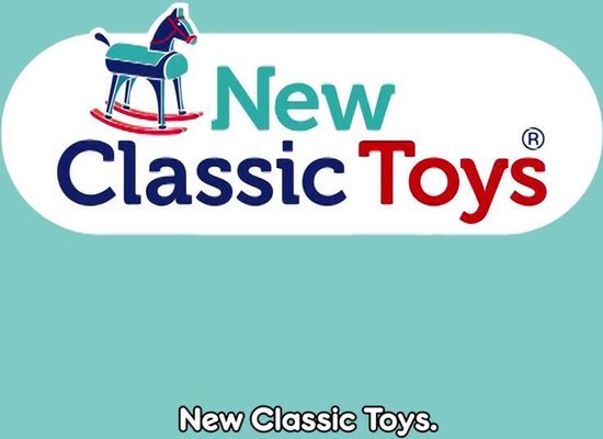 New Classic Toys 10651 Caisse enregistreuse en Bois avec Billets, Scanner  et Carte bancaire, Accessoires de Magasin