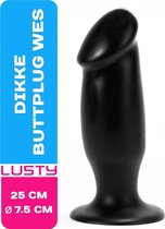 Lusty Dikke Buttplug Wes - Met Zuignap - Grote Anaalplug - Seksspeeltjes - Sex Toys - Anaal Toys
