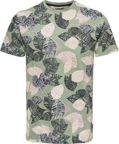 ONLY & SONS ONSNEW IASON REG SS AOP TEE Heren T-shirt - Maat L