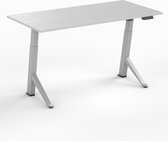 Worktrainer - YDesk - Zit sta bureau - Elektrisch - Memory display - 120x80 cm - Zilver/Lichtgrijs