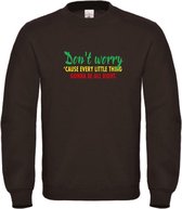 Sweater Zwart XL - Don't worry - soBAD.