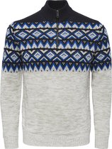 ONLY & SONS ONSNEW LUDVIG HALF ZIP KNIT Heren Trui  - Maat XL