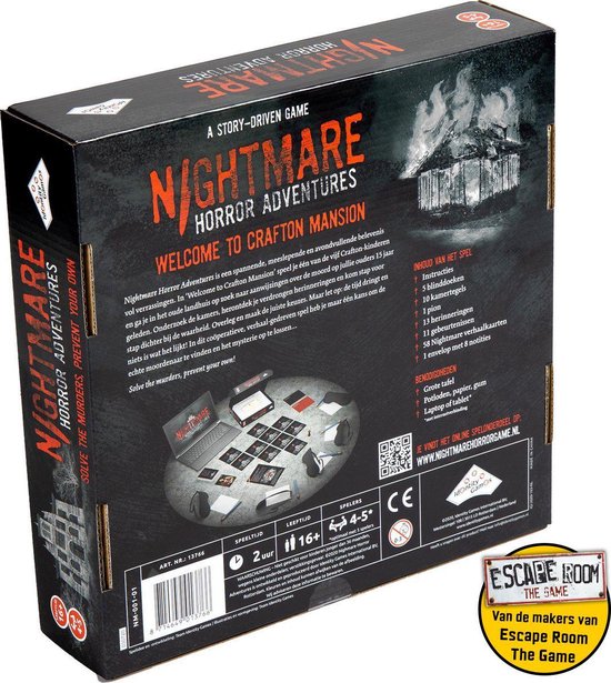 Nightmare Horror Adventures - van de makers van Escape Room The Game - Identity Games