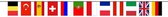 Drapeaux des pays européens guirlande/ligne de drapeaux de 5 mètres - une sélection de pays - Articles de fête/décoration