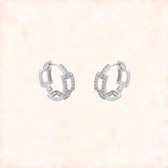 Jobo By JET - Doutzen earrings - Zilveren oorringetjes - Zilverkleurig - Dames oorbellen