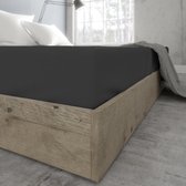 Nice Dreams - Jersey Hoeslakens - Antraciet - 90/100x200 cm