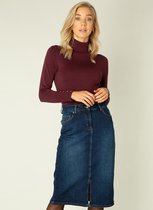 YEST Ileya Essential Rok - Denim Dark Rinse - maat 44