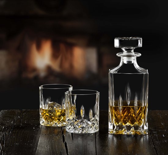 Whiskey Karaf - Incl. 2 Glazen - Kristalglas | bol.com