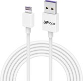 DrPhone® - Gecertificeerde 3 Meter Lightning naar USB kabel - 8-pin Oplaadkabel - TPE Materiaal - Veilig laden - Geschikt voor iOS Smartphones / Tablets/ Oortjes - Wit