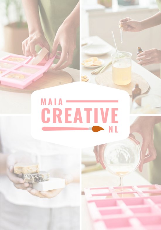 Zeep maken pakket | DIY kit XL | Witte gietzeep | Zeep maken | Zeepjes maken | Zeep mal | MAIA Creative