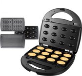 Varijk® Wafelijzer - Tosti Apparaat - 3 in 1 - Multifunctioneel - Wafels, Poffertjes & Tosti’s - Anti-aanbaklaag - Warme Broodjes