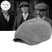 Flat cap - Heren pet - cap - Licht grijs - One size - Flatcap