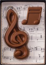 "Muziek" geschenkverpakking met melkchocolade
