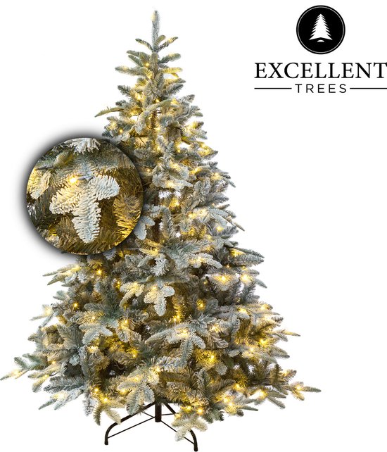 Occlusie fysiek botsen Excellent Trees® LED Otta Kerstboom met Sneeuw en Verlichting 210 cm |  bol.com