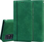 Samsung Galaxy A51 Bookcase | PU Lederen Telefoonhoesje | Pasjeshouder | Groen