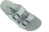Walkx comfort slippers wit leder, maat 39