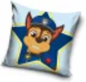 Paw Patrol Chase Sierkussens - Kussen - 40 x 40 inclusief vulling - Kussen van Polyester - KledingDroom®