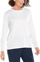 Coolibar - UV Shirt voor dames - Carington Tee - Wit - maat XXL