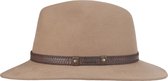 Hatland - Wollen hoed voor heren - Yashvier - Zwart - maat L (59CM)