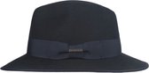 Hatland - Wollen hoed voor heren - Yucatan - Donkerblauw - maat S (55CM)