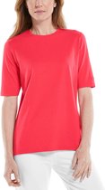 Coolibar - UV Shirt voor dames - Morada Everyday - Papaverrood - maat L
