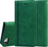 Apple iPhone 8 Bookcase | iPhone 7 | iPhone SE2020 | PU Lederen Telefoonhoesje | Pasjeshouder | Groen