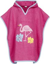 Playshoes - Poncho met capuchon voor kinderen - Flamingo - Roze - maat L