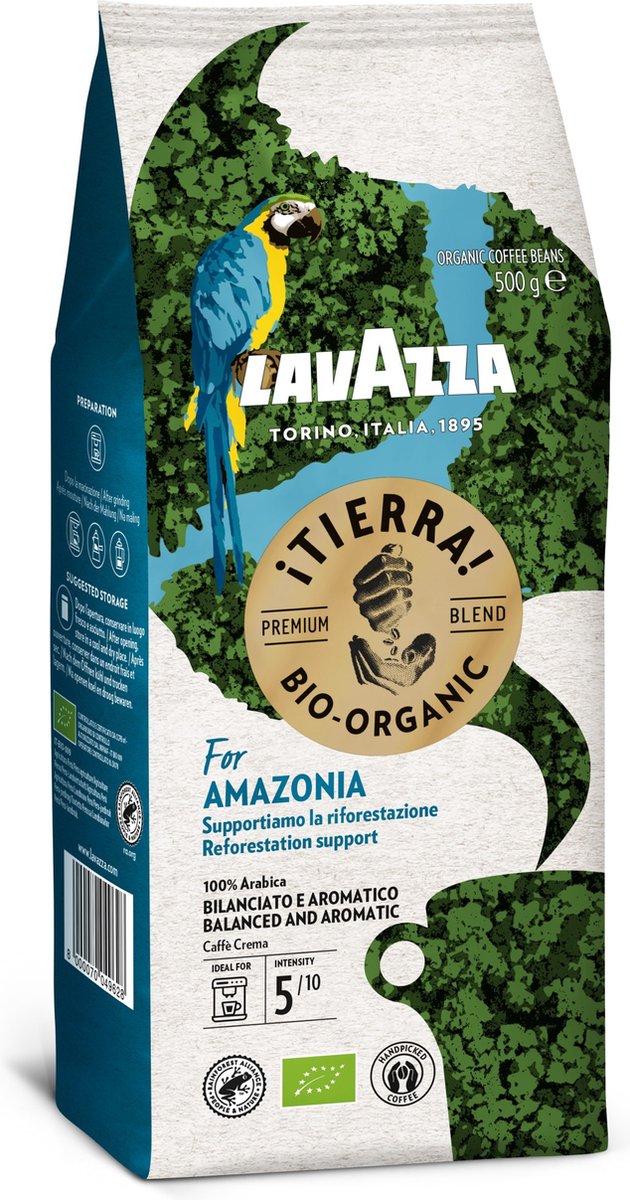 Lavazza Tierra pour les grains de Grains de café d'Amazonie - Café  biologique - 4 x... | bol.com