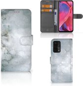 Flip case OPPO A54 5G | A74 5G | A93 5G Smartphone Hoesje Painting Grey