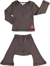 Lucky Wang NY baby setje bruin - Maat 62