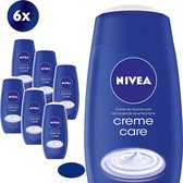 NIVEA Crème Care - 6 x 750 ml Voordeelverpakking - Douchecrème