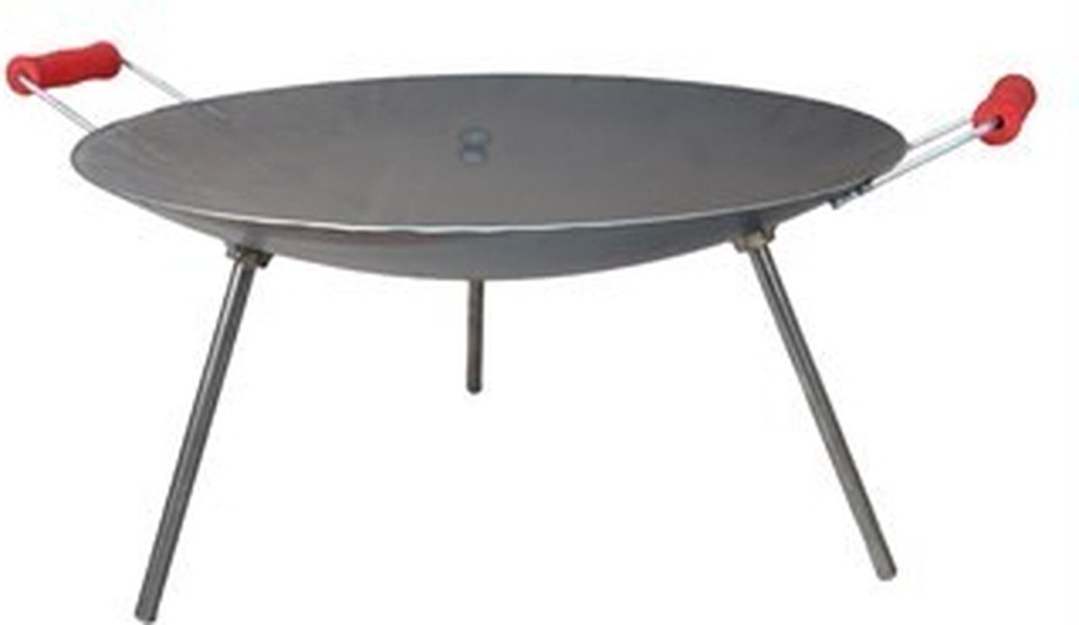 Kampvuur Wok Pan - Sac Tava-Inclusief Draagbaar Tas