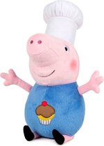 Knuffel van Peppa George als Kok, 27 cm