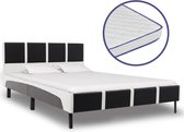 Bed Met Traagschuim Matras Kunstleer 120X200 Cm