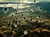 Luchtballonnen boven Cappadocië op Puzzel - Lastige Puzzel 500 stukjes | Landschap - Fons Kern